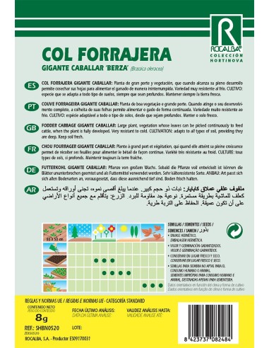 Semilla Col forrajera gigante