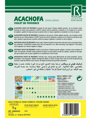 Llavor hortícola Carxofa Talpiot