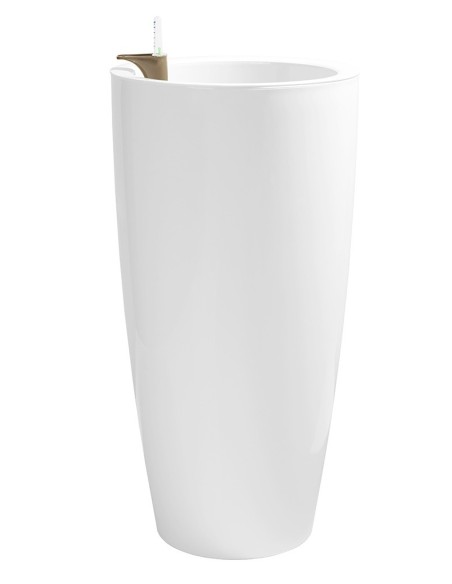 Maceta auto riego alta Santorini (maceta 33 cm Ø)